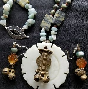 UNIQUE!!! One of a kind! Artisan necklace
(Earrings not included)